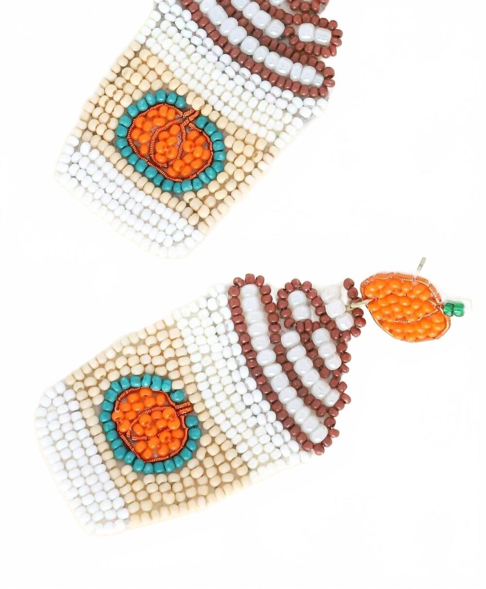 NEW SOPHIA COLLECTION pumpkin spice earrings in multicolor